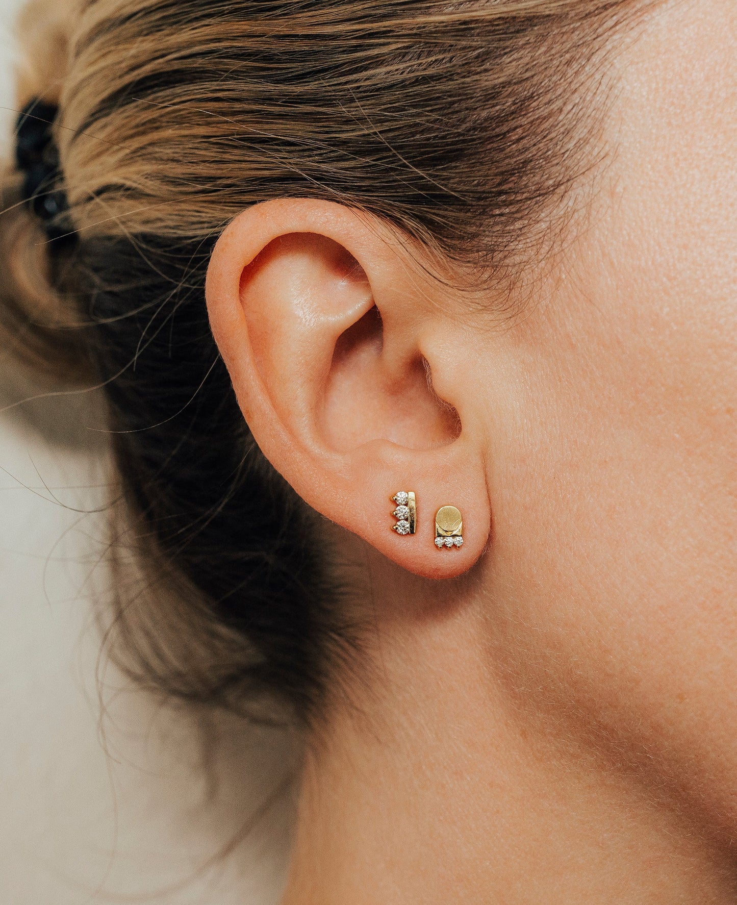 Sideline Earrings - Rose Gold