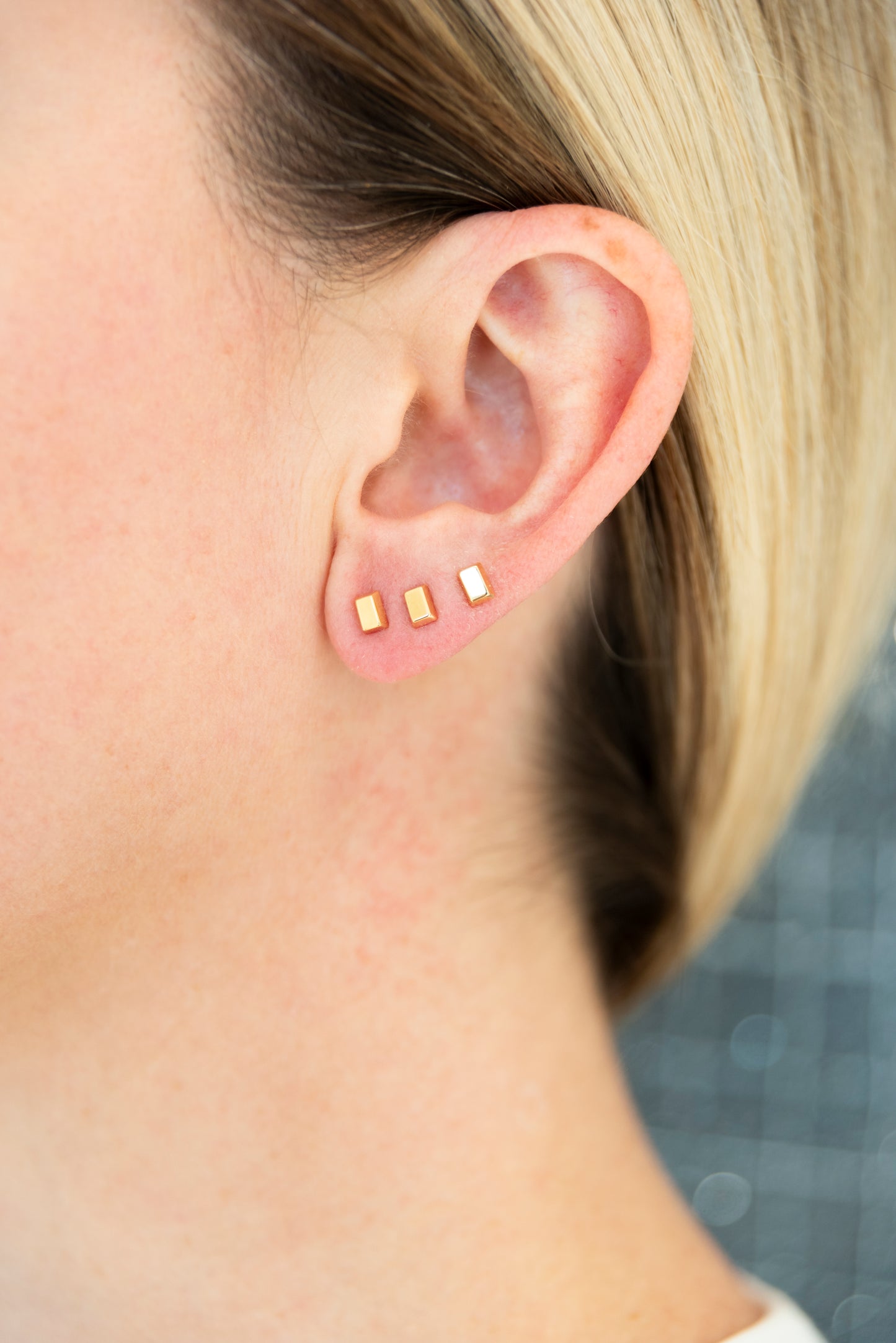 Behind Bars Stud Earrings