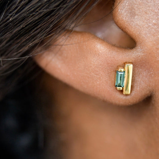 Ladder Climber Earrings - Tourmaline