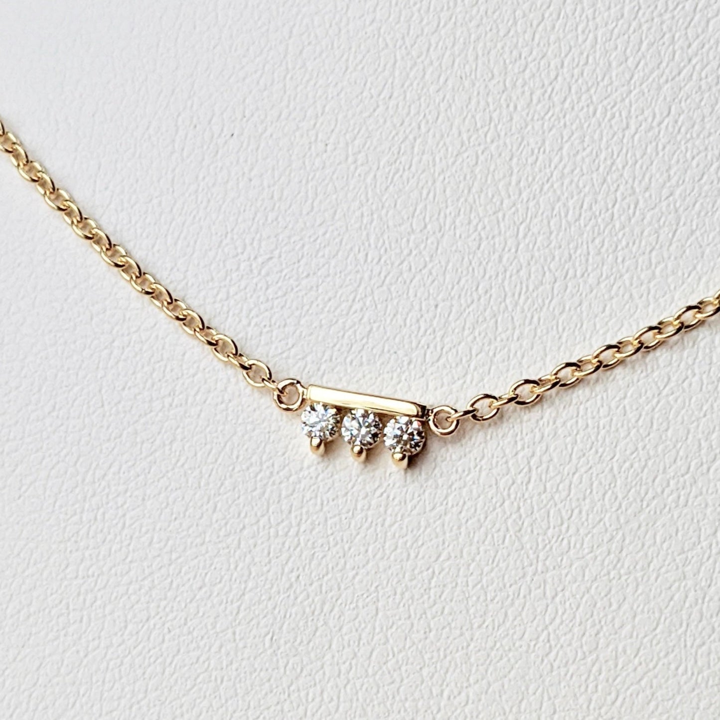 Sideline Round Necklace - Diamond