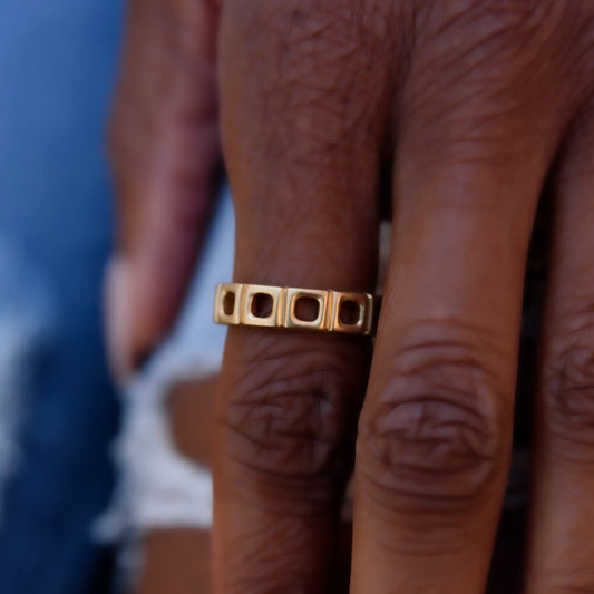 Not a Square Gold Eternity Band