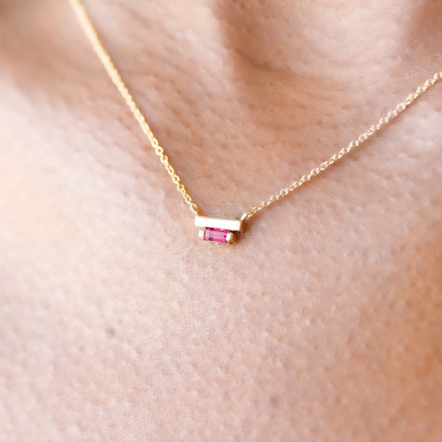Ladder Climber Necklace - Ruby