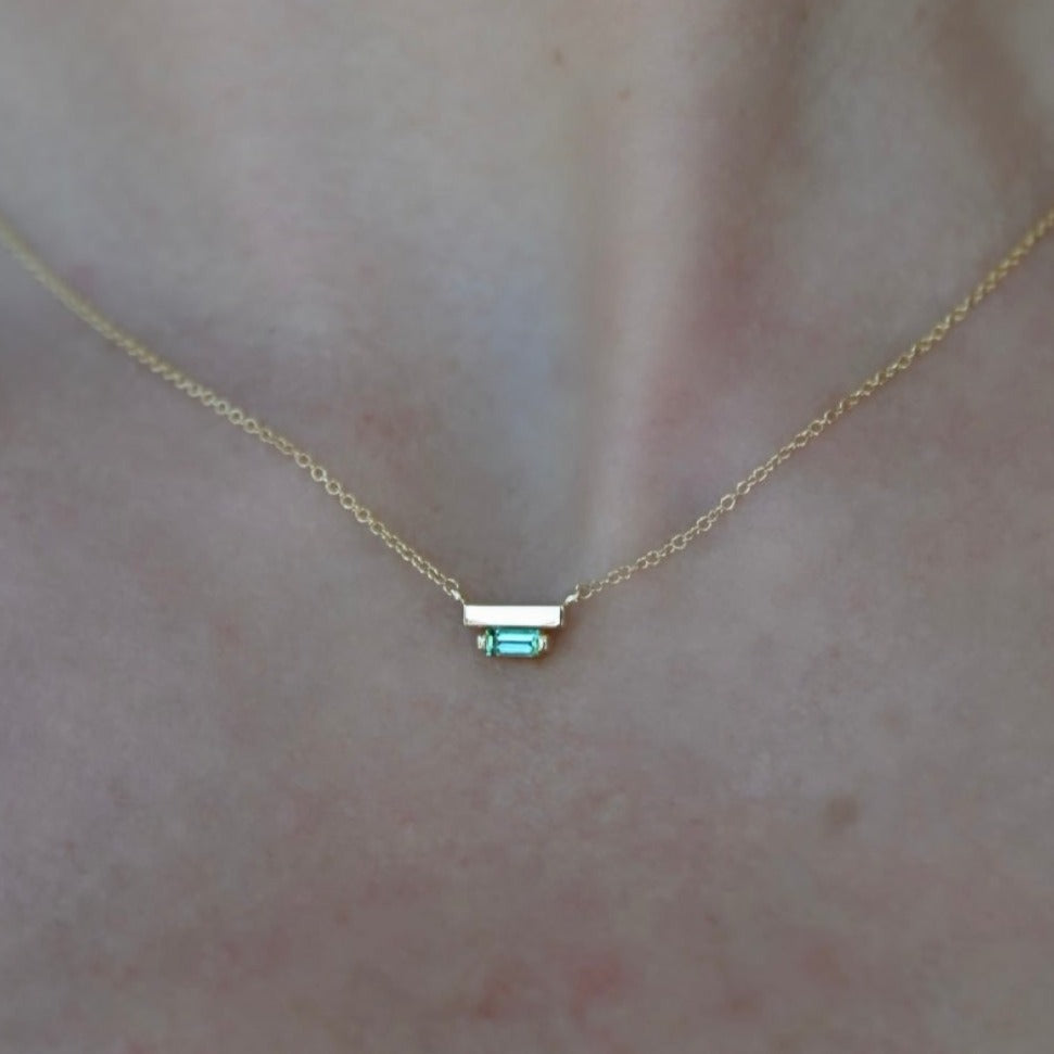 Ladder Climber Necklace - Tourmaline