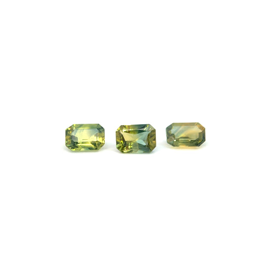 Parti Sapphires - Blue/Yellow/Green