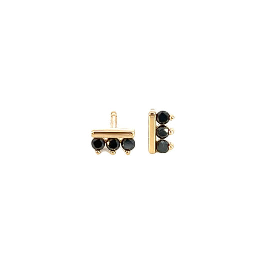 Sideline Earrings - Black Diamond