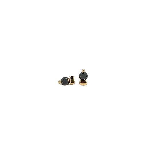 Bambino Black Diamond Studs