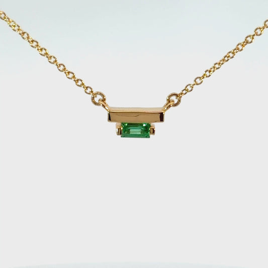 Ladder Climber Necklace - Emerald